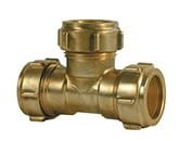 Trójnik miedziany skręcany Conex 22x22x22