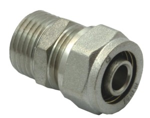 Złączka skręcana pex wkrętna 16x1/2 gz