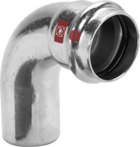 Kolano ocynkowane nyplowe 90 Viega PRESTABO 22 mm