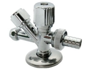 Zawór umywalkowo - pralkowy GOSHE Kombi Mini 1/2"x3/4"xM10