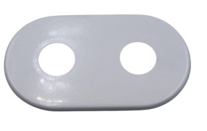 Rozeta podwójna BIAŁA rozstaw 50mm