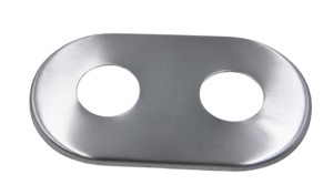 Rozeta podwójna CHROM rozstaw 50mm