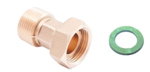 Półśrubunek do kotła 3/4" x 3/4"  z obrotową nakrętką