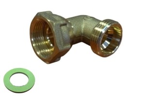 Kolanko nyplowe 3/4" x 3/4"  z obrotową nakrętką