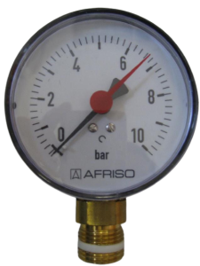 Manometr promienny 0/10 bar 1/2", 80 mm