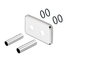Zestaw maskujący podwójny GOSHE chrom tulejki 70mm