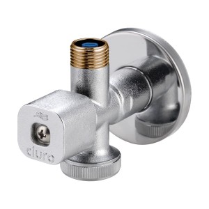 Zawór kątowy antykamienny SOLID Bis pionowy  1/2 x 3/4 x 3/8 Duro