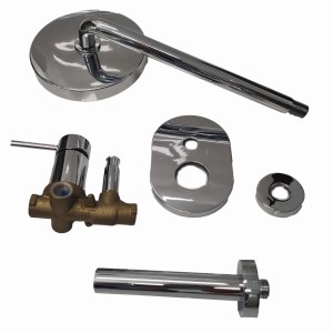 MAX TRES zestaw wannowo natryskowy z baterią podtynkową i deszczownicą