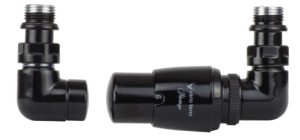 Zestaw termostatyczny VISION czarny błyszczący PRAWY