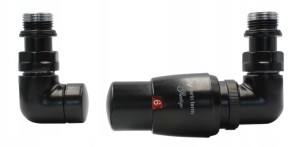 Zestaw termostatyczny VISION czarny mat PRAWY 