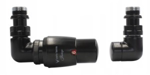 Zestaw termostatyczny VISION czarny mat LEWY