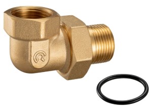 Śrubunek  kątowy  1/2" z oringiem Calido