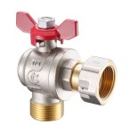 Zawór kulowy kątowy z obrotową nakrętką 1/2" GW/GZ Calido S30