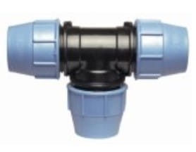 Trójnik skręcany do rur PE, 25x25x25