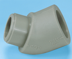 Kolano nyplowe PP 45, fi 16