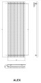 Schemat grzejnika ALEX