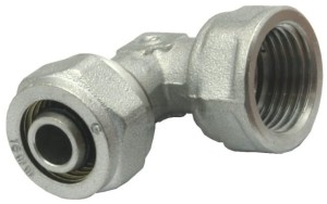 Kolano skręcane pex nakrętne 16x1/2 gw