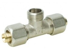 APE LUX Trójnik skręcany pex wkrętny 16x1/2" gz