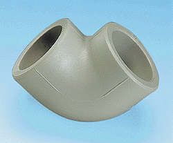 Kolano zgrzewane PP 90 stopni, fi 16 mm