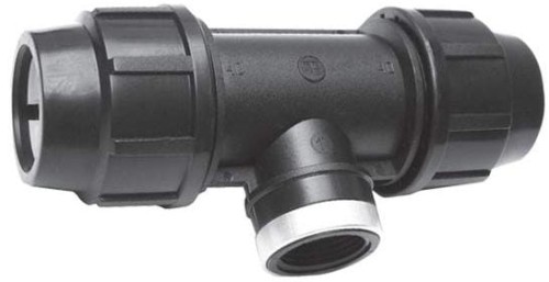 Trójnik skręcany do rur PE