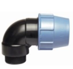Kolano skręcane do rur PE, gwint zewnętrzny 40x1 1/4