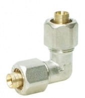 APE LUX Kolano skręcane pex dwustronne 16x16