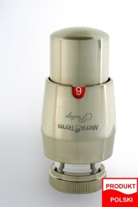 Głowica termostatyczna do Danfoss VARIO TERM Mera GS.03-08C  nikiel szlifowany (stal)