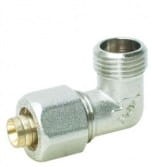 APE LUX Kolano skręcane pex wkrętne 16x1/2 gz